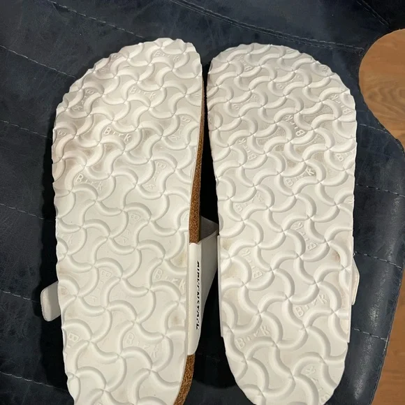 Birkenstock White and Tan Sandals - Picture 3 of 3